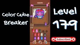 Color Cube Breaker Level 179 Gameplay 🎮 | Smash Cubes Puzzle Game | Go Answer