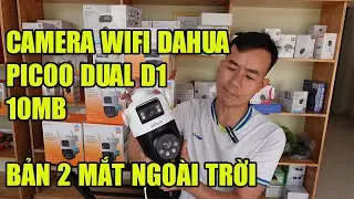 CAMERA WIFI DAHUA PICOO DUAL D1, DH-P5D-5F-PV, BẢN 2 MẮT NGO&Agrave;I TRỜI