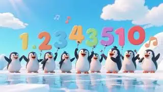 Preschool Counting Penguins Song | Counting Nursery Rhymes & Kids Songs