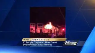 Fire displaces residents in Boynton Beach