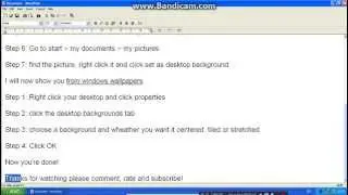 How to change your desktop background on Windows XP