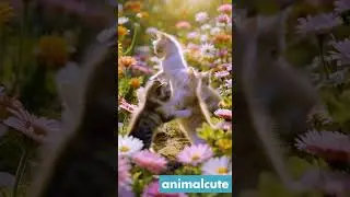 Kittens in the Garden of Joy Animalcute global #animalcute  #animals
