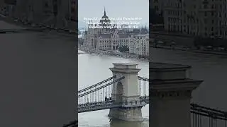 River cruise ship Danube River Hungarian Parliament, Chain bridge, Elisabeth bridge from Castle Hill