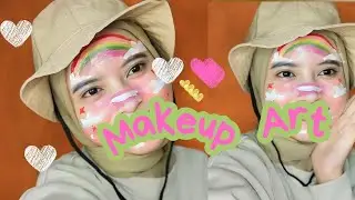 Tutorial makeup Art pemula ( face painting)