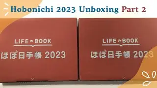 Hobonichi 2023 Unboxing - Part 2 | One Piece Logbook, Inuyasha Weeks, Pencil Boards and Mini Setup