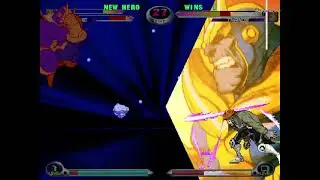 MvC2: NellyDB - 1 Frame DHC Unblockable (Gambit Royal Flush to Thanos Powa) .:11.19.25:.