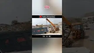 excavator crane working on stones stock #shorts #truck #loding #sandstone #crane #working #excavator