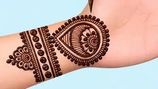 Stylish Beautiful Easy Henna design 2025 | Arabic Latest Simple Mehndi design | front hand mehndi 