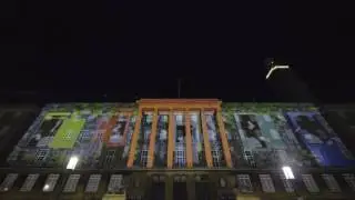 Norwich City Hall Christmas Projection Mapping