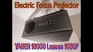 Electric Focus Projector | Yaber e1 mini projector | Portable Projector | 5G WiFi mini projector.