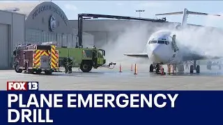 Paine Field Airport simulates full-scale plane emergency | FOX 13 Seattle