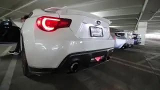 Nameless Single Exit Track Pipe Muffler Delete for BRZ FRS and GT86