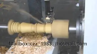 2-axis CNC woodworking lathe