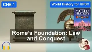 Ch6.1 FOUNDATIONS OF ROMAN REPUBLIC | Etruscans, Consuls, Senate & Plebeians | #UPSCWorldHistory