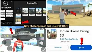 New challenge mod add and New UPDATE 🥰 | Indian bike driving 3d | teach lion op gaming 