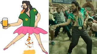 #😱पुष्पा Funny Drawing Movie 🎥 video #viral #pushpa2 #bollywood #pushpa2therule #movie #viralvideo #