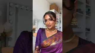 Tamil Wedding Makeup Look🥻 #southasianwedding#tamilwedding#browngirlmakeup#makeup#saree #desi#fyp