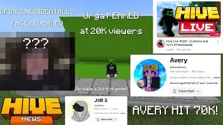 Hive News #11 - Oficey ACCIDENTALLY Face Revealed, Avery Hit 70K, JitR Made A Third Channel!