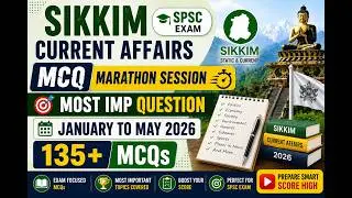 MCQ MARATHON | Jan to May 2026 | SPSC Exam | Sikkim