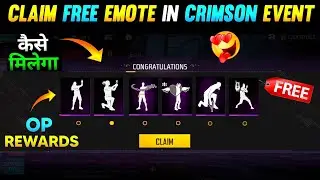 How To Complete 🔥 Project Crimson New Event 🥳Rewards In Free Fire FF Max New Event Update Today
