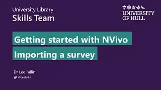 34   Preparing survey data for NVivo [NVivo Release 1]