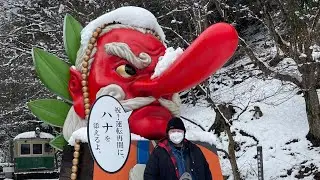 Snow day at Kurama - Kyoto - Japan - 4k60 HDR - Tengu - Winter - Mountain - Temple - 2022 - Snowman