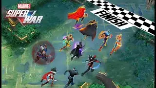 The Fastest Fighters Running With Skills - MARVEL Super War Marathon