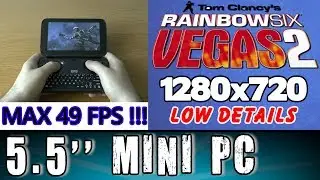 5.5'' GPD Win Rainbow Six Vegas 2 (PC) Intel x7 Z8700 HD Graphics Handheld Gaming Mini PC