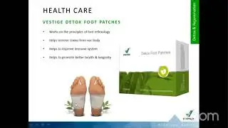 Vestige Detox Foot Patch explained by ZSM Ashok.