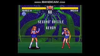Sailor Moon Fighter S (SNES Hack) Marin Aoki Vs Sailor Moon