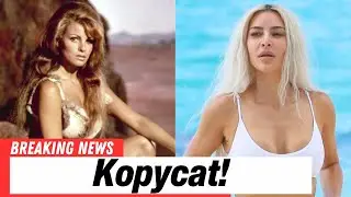Kim Kardashian accused of copying Raquel Welch's iconic look in new SKIMS campaign