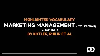 Marketing Management (17th edition) - Chapter 1 - RD soluções educacionais corporativas