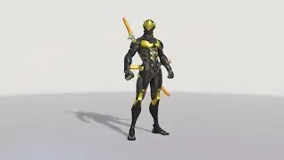Seoul Dynasty Genji Skin Review! With Golden Gun!