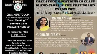 CASE STUDY QUESTIONS FOR CLASS 10 AND 12 FOR CBSE EXAM.