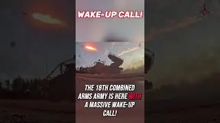 Artillery Wake-Up Call! 💥 The 18th Army's Rocket Strikes Will Blow Your Mind! 🚀 #Shorts