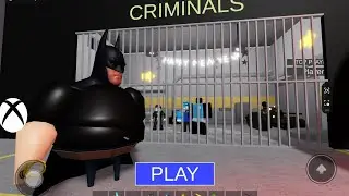 (FREE ITEMS!) BATMAN'S PRISON RUN! Roblox Obby Walkthrough 5 Deaths 4K