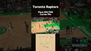 Toronto Raptors | Flare Mid PNR Corner Pin