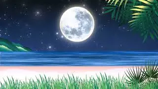 Night Moon | No Copyright Animated Background | LBA Stories