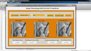 Image denoising using Curvelet transform MATLAB code | MATLAB Project