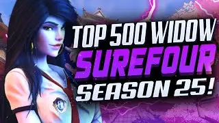 SUREFOUR PRO MCCREE AND WIDOW GAMEPLAY! [ OVERWATCH SEASON 25 TOP 500 ]
