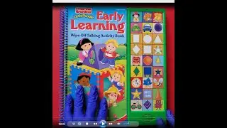 FISHER PRICE Little People Early Learning Wipe Off Activity Book INTERACTIVE