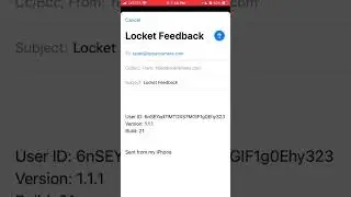 How to send feedback in Locket Widget app?