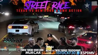 RSP TWIN TURBO HAWK и 1STOCKF30 M240 против TWIN TURBO MUSTANG. БЕЗУМИЕ! Я БЫЛ В ЭКСТРИМЕ! 🤯УЛИЧН...
