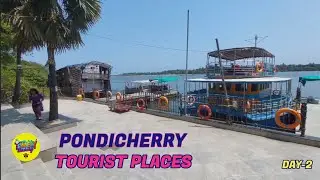 Pondicherry Tourist Places in Hindi | Day-2 | Puducherry Vlog | Paradise Beach Auroville Tour Plan