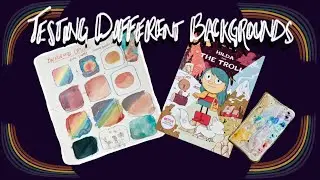 Painting Background Ideas for My October Challenge 📙Using Hilda Comics Color Pallet as Inspiration