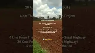 20 Acres #land  @ 20 Lakhs/Acre, #canal bit Near #nh44  #highway  #aiza  #gadwal #redsoil