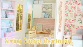 SPRING SUNSET APARTMENT 1/6 scale handmade miniature dollhouse by Nerea Pozo