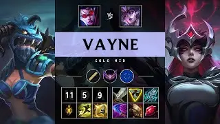 Vayne Mid vs Syndra: Triple Kill, Unstoppable - EUW Master Patch 25.S1.2