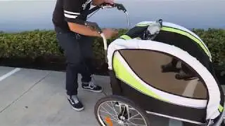Clevr 2 in 1 Foldable Bike Trailer/Jogger Instruction Video