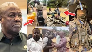 GALAMSEY! Ghana Imports 11 Million Dollars Worth Of Water; Miners Destr0y Railway & Enter Homes